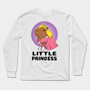 Little Princess Capybara Long Sleeve T-Shirt